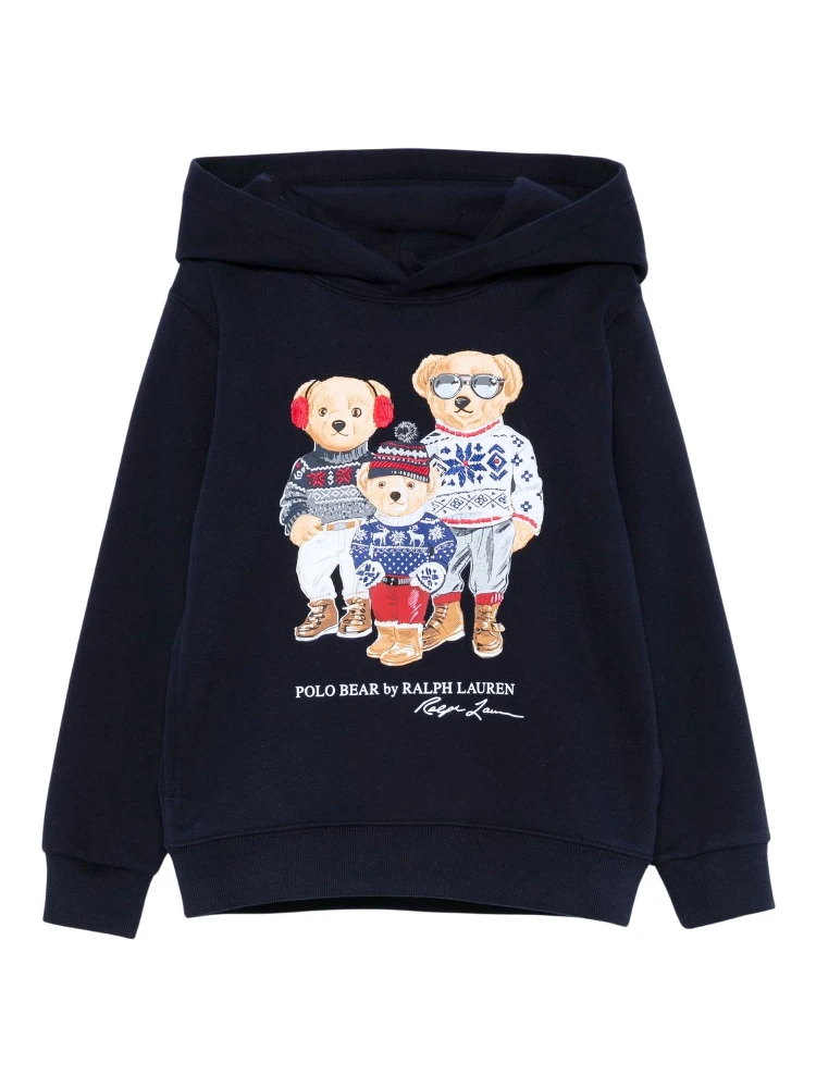 Polo Bear Family fleece hoodie