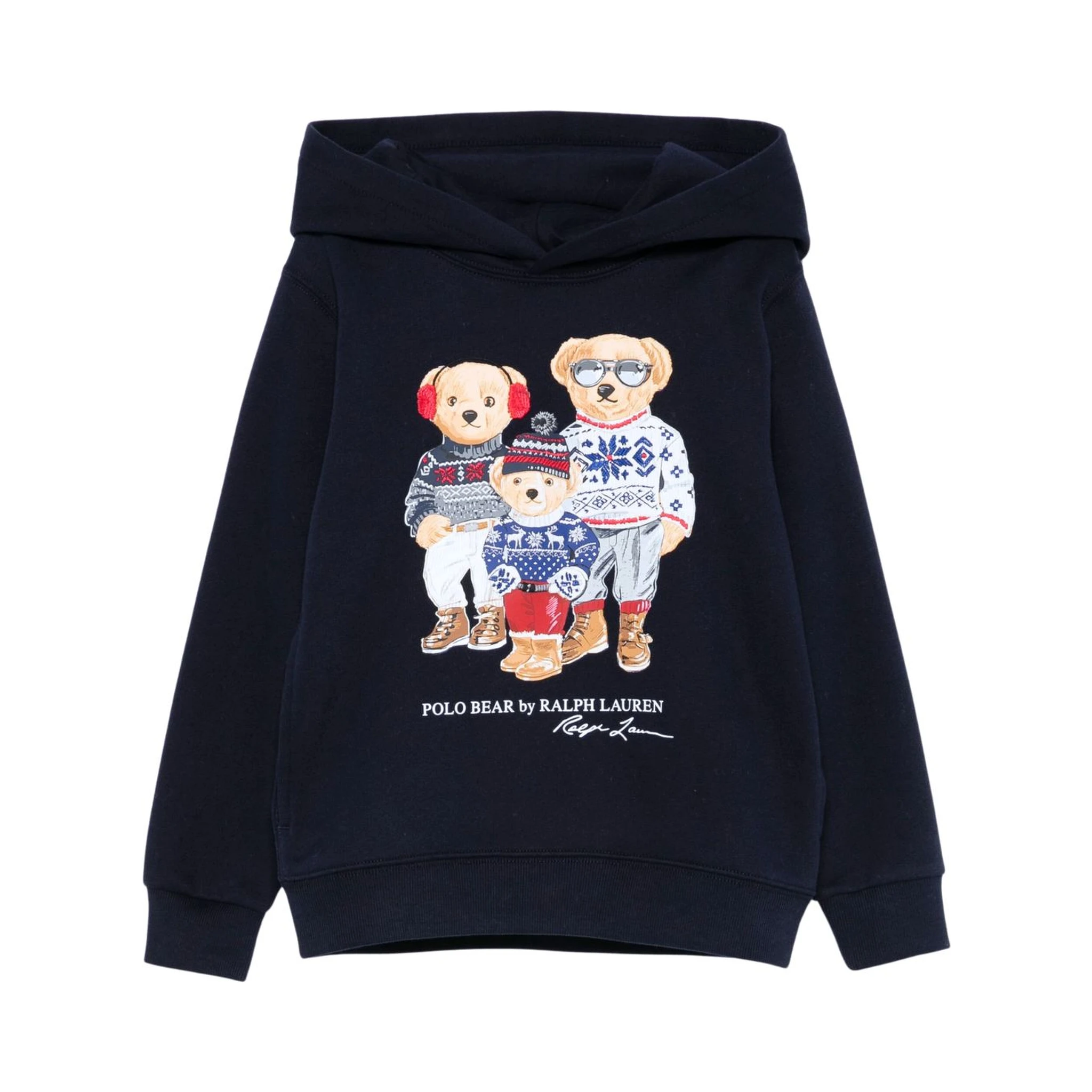 Polo Bear Family fleece hoodie