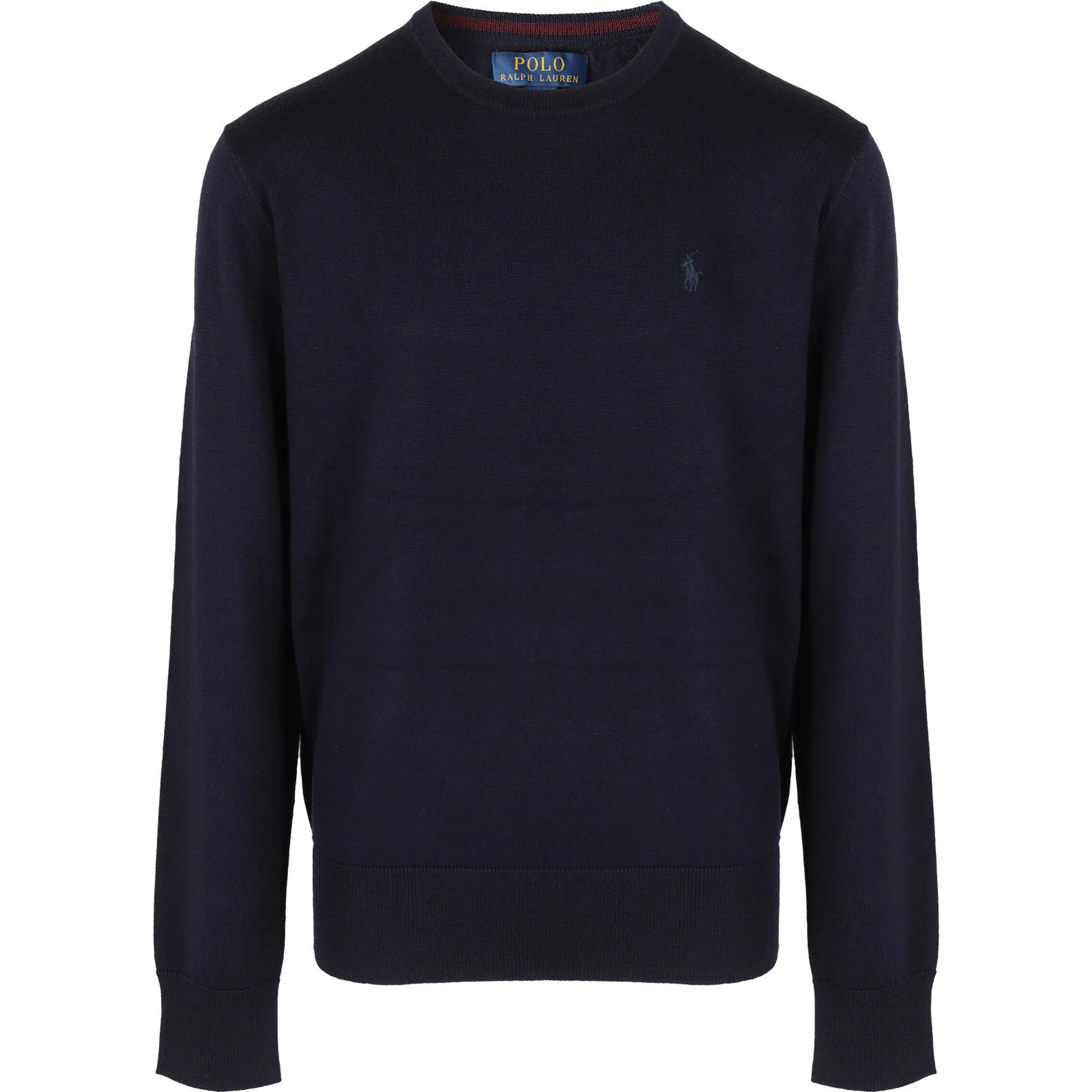 Navy blue cotton crewneck jumper