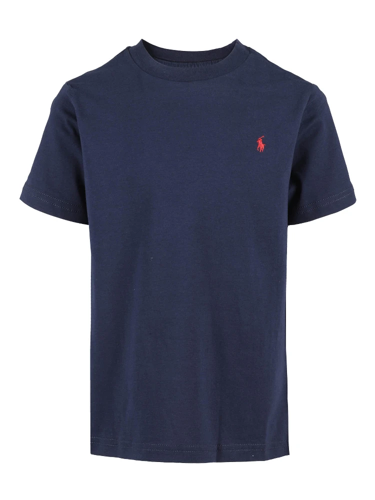 Navy blue cotton T-shirt