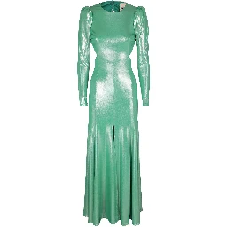 Puff sleeve maxi dress