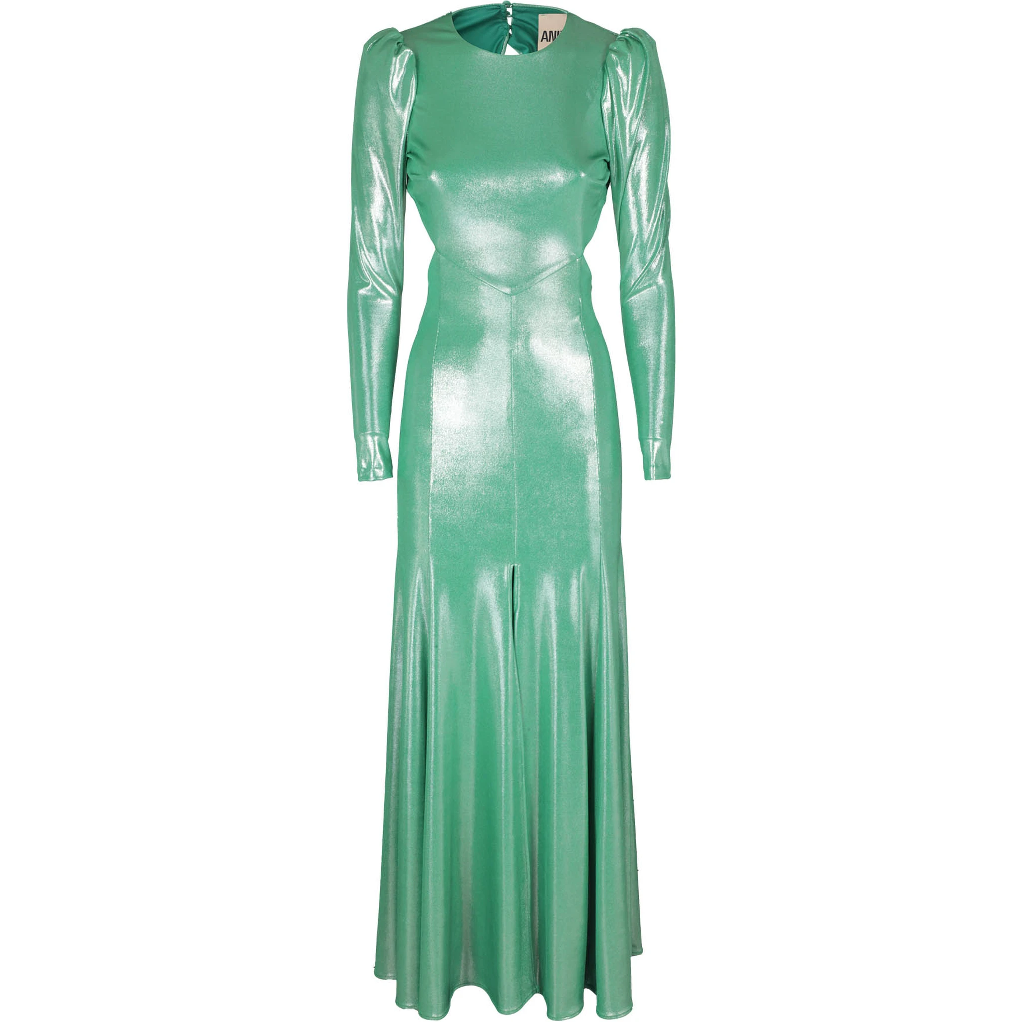 Puff sleeve maxi dress