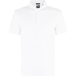 Textured-knit polo shirt
