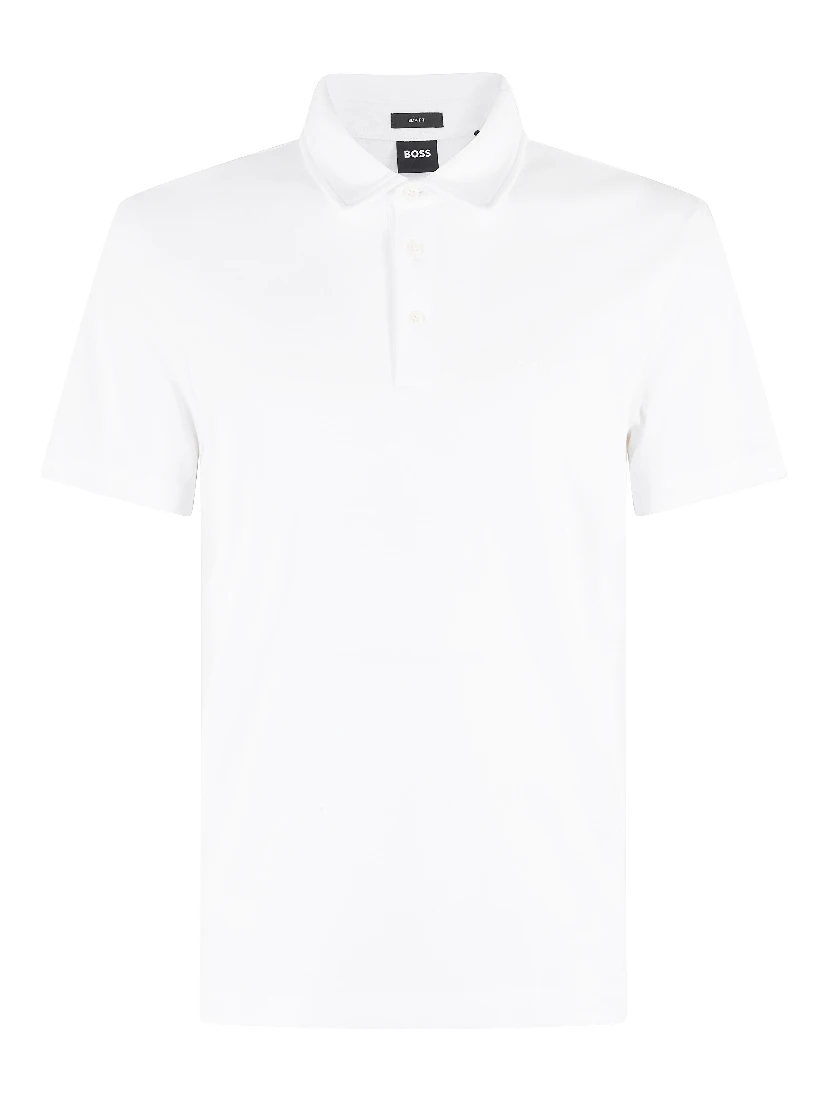Textured-knit polo shirt