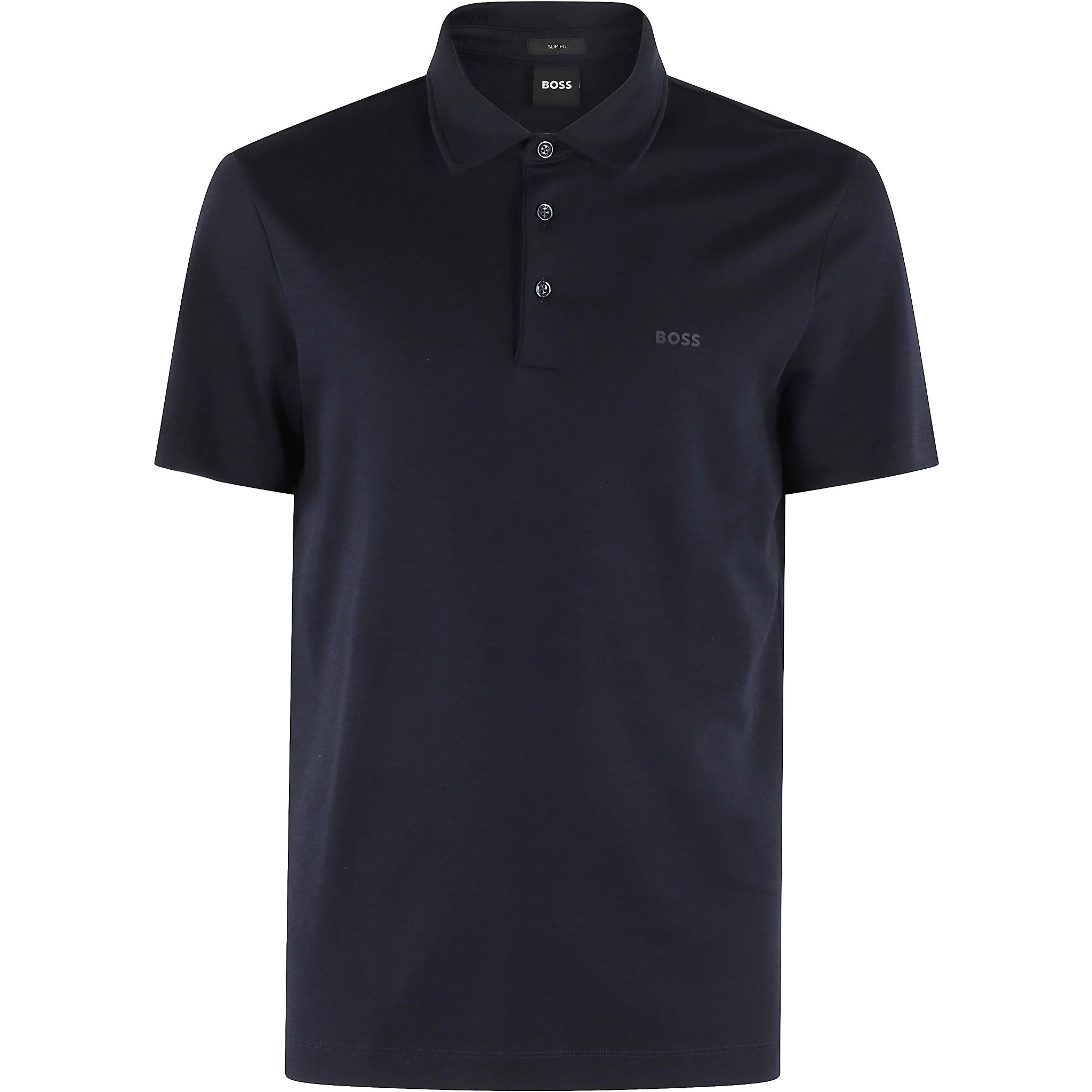 Textured-knit polo shirt