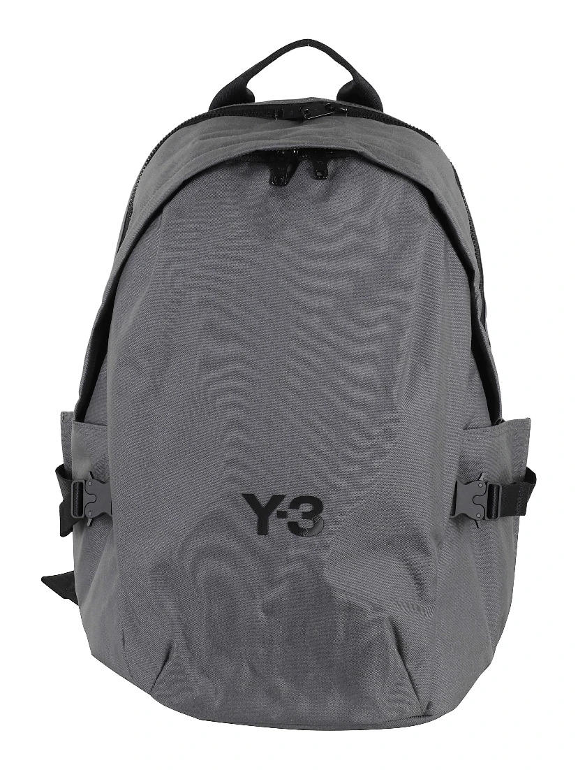 Logo-plaque backpack