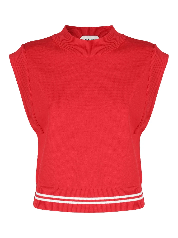 Sporty Vest In Red