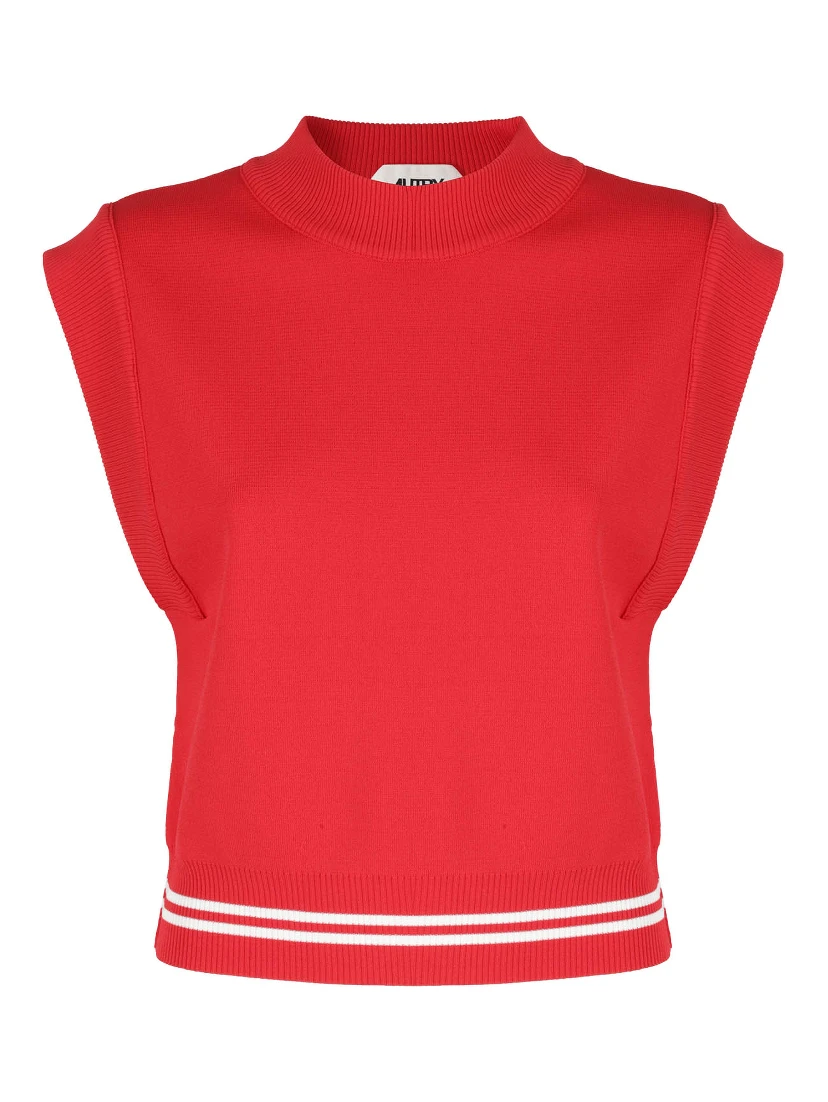Sporty Vest In Red