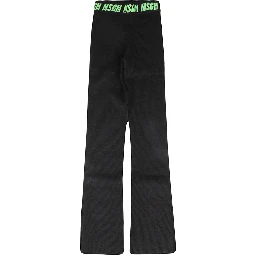 Logo-print ribbed trousers