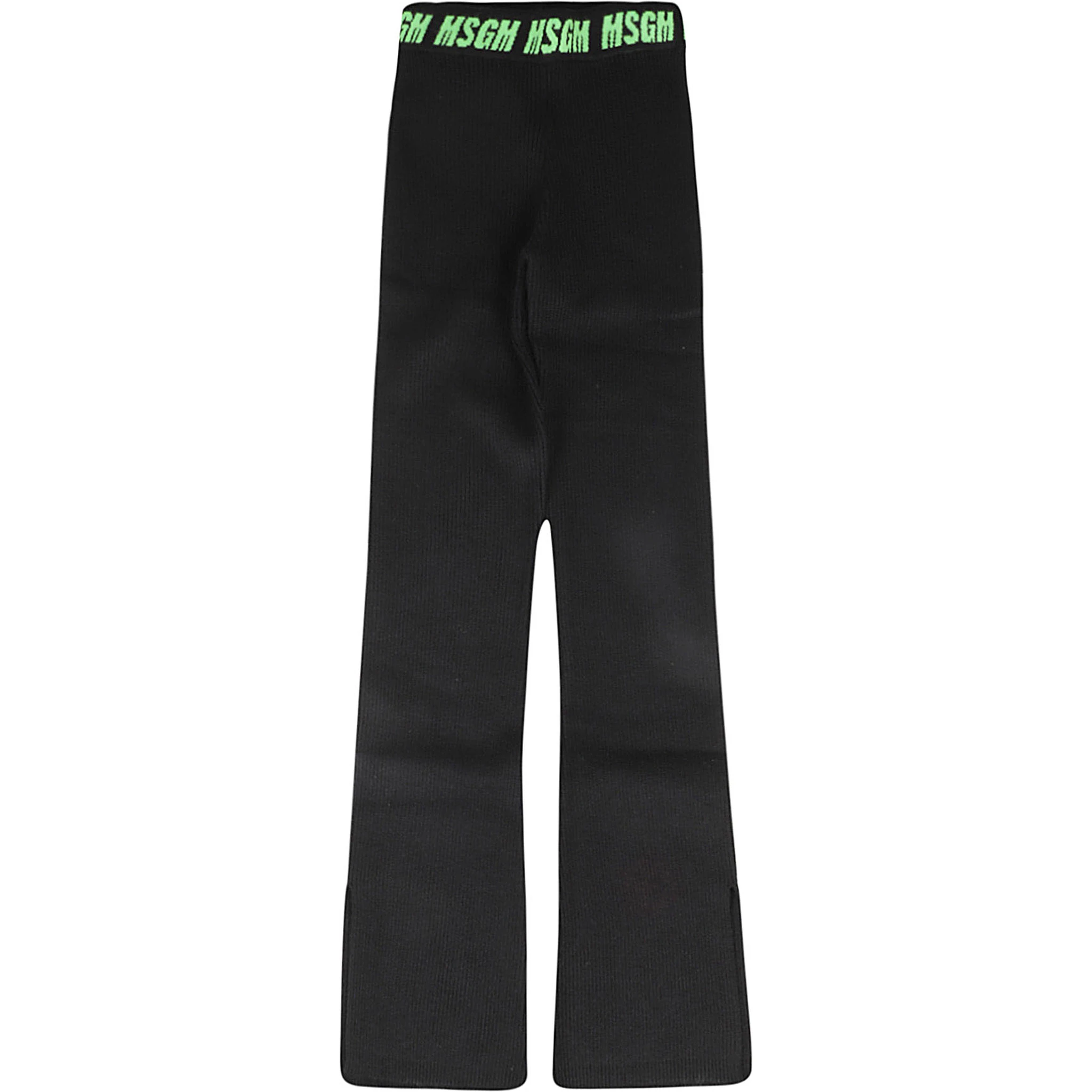 Logo-print ribbed trousers