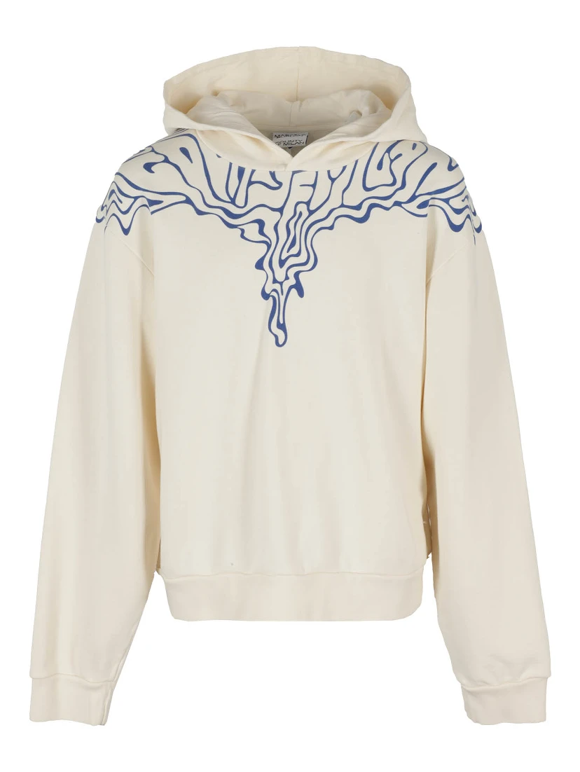 Fluid Wings cotton hoodie