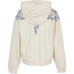 Fluid Wings cotton hoodie