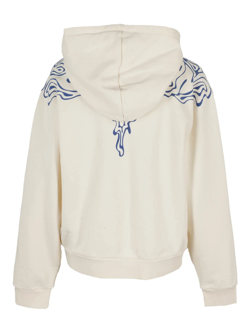 Fluid Wings cotton hoodie