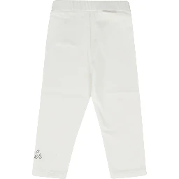 Logo-lettering jersey leggings