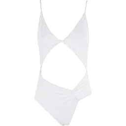 Twist-cutout swimsuit