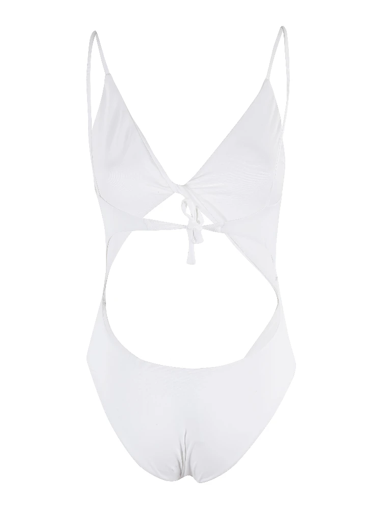 Twist-cutout swimsuit alternative