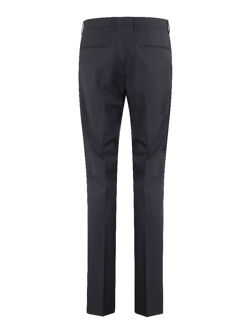 Wool straight-leg trousers