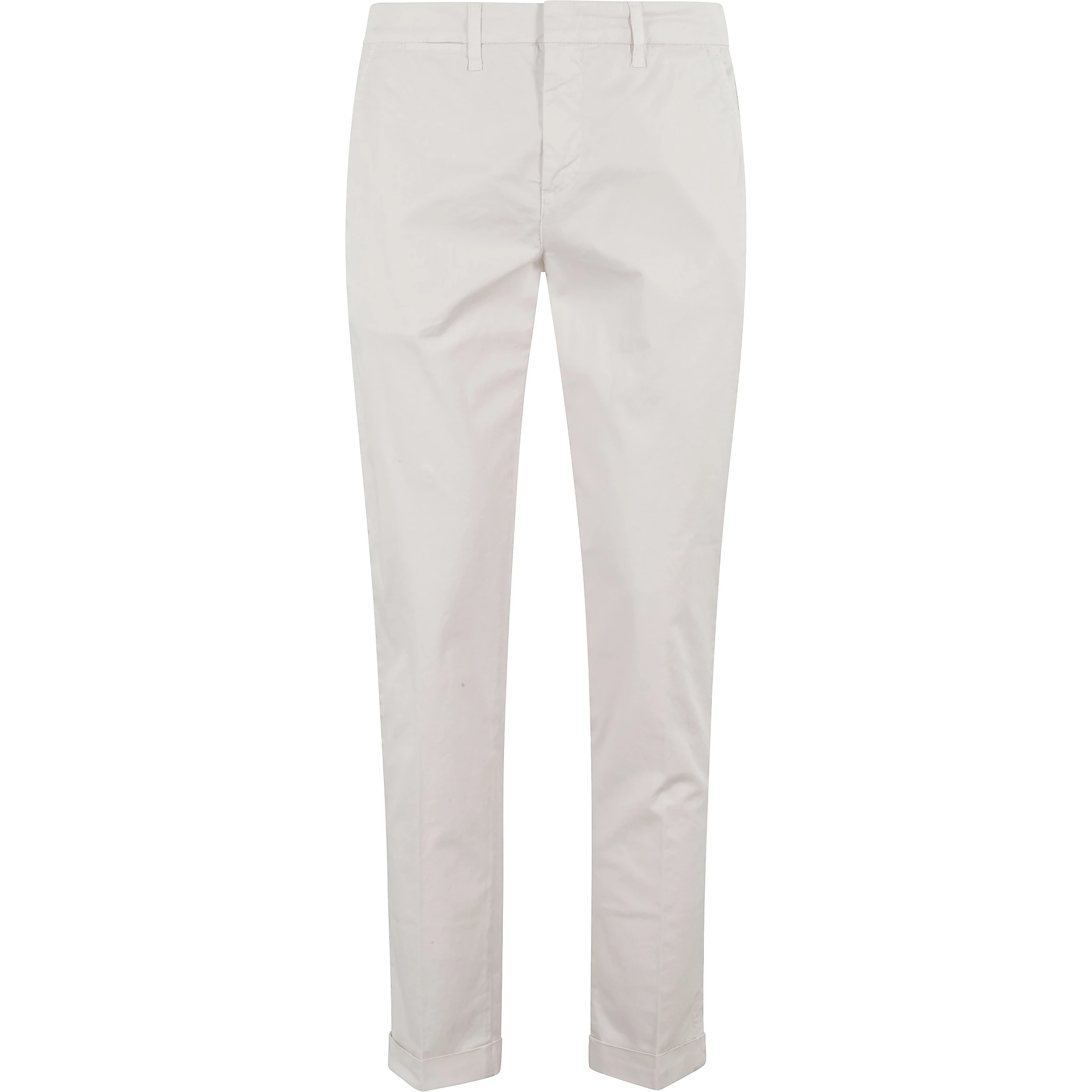 Pantalone Capri In Popeline Stretch Slim Fit Fondo 17,5 Trousers