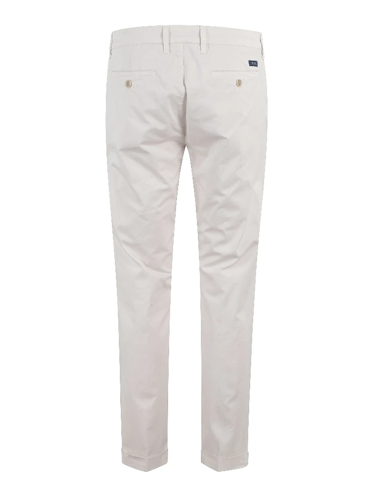 Pantalone Capri In Popeline Stretch Slim Fit Fondo 17,5 Trousers alternative