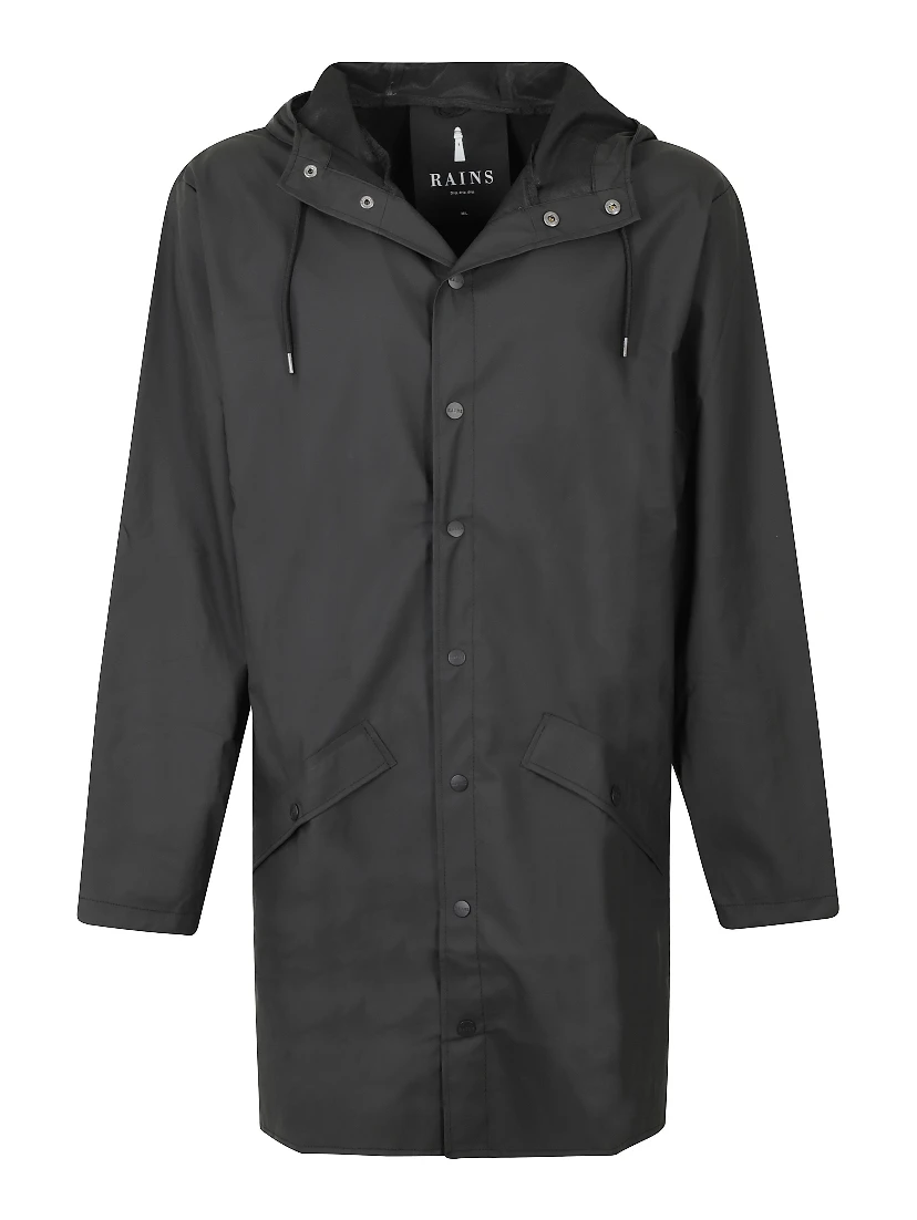zip-up hooded jacket