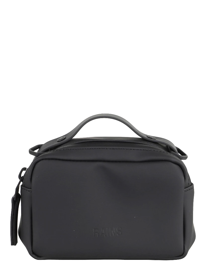 Logo-debossed faux-leather shoulder bag