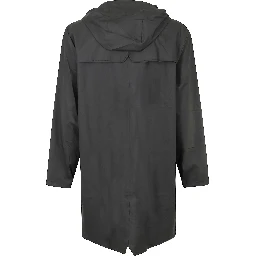 zip-up hooded jacket