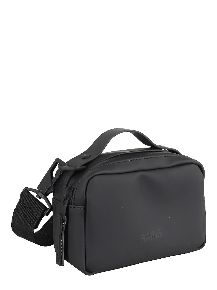 Logo-debossed faux-leather shoulder bag alternative