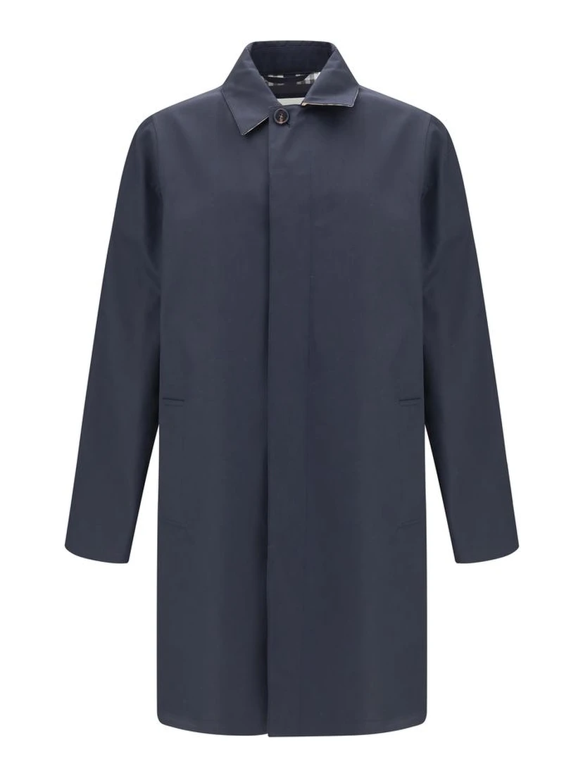 Blue Cotton Coat