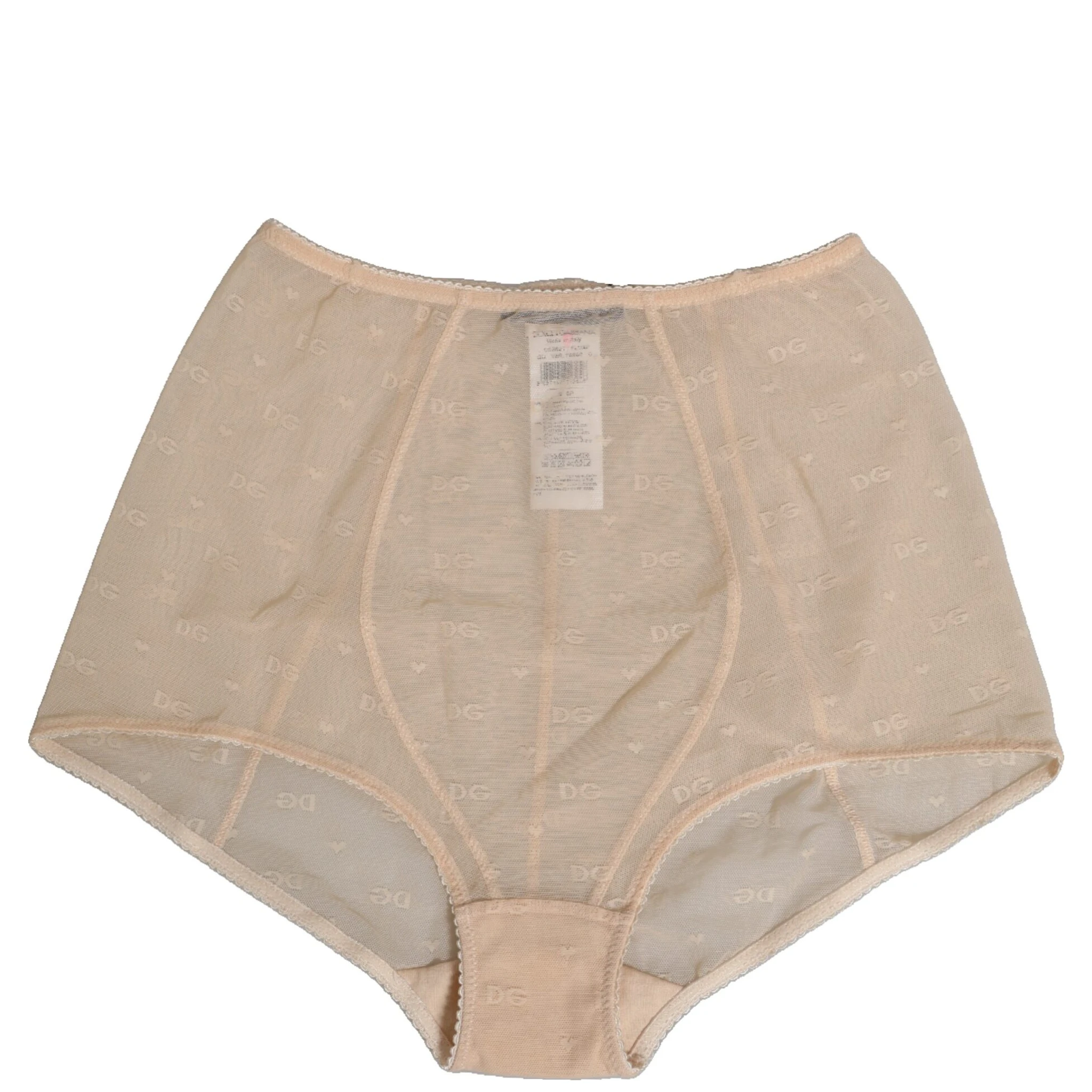 Beige Nylon High Waist Girdle Panty Underwear