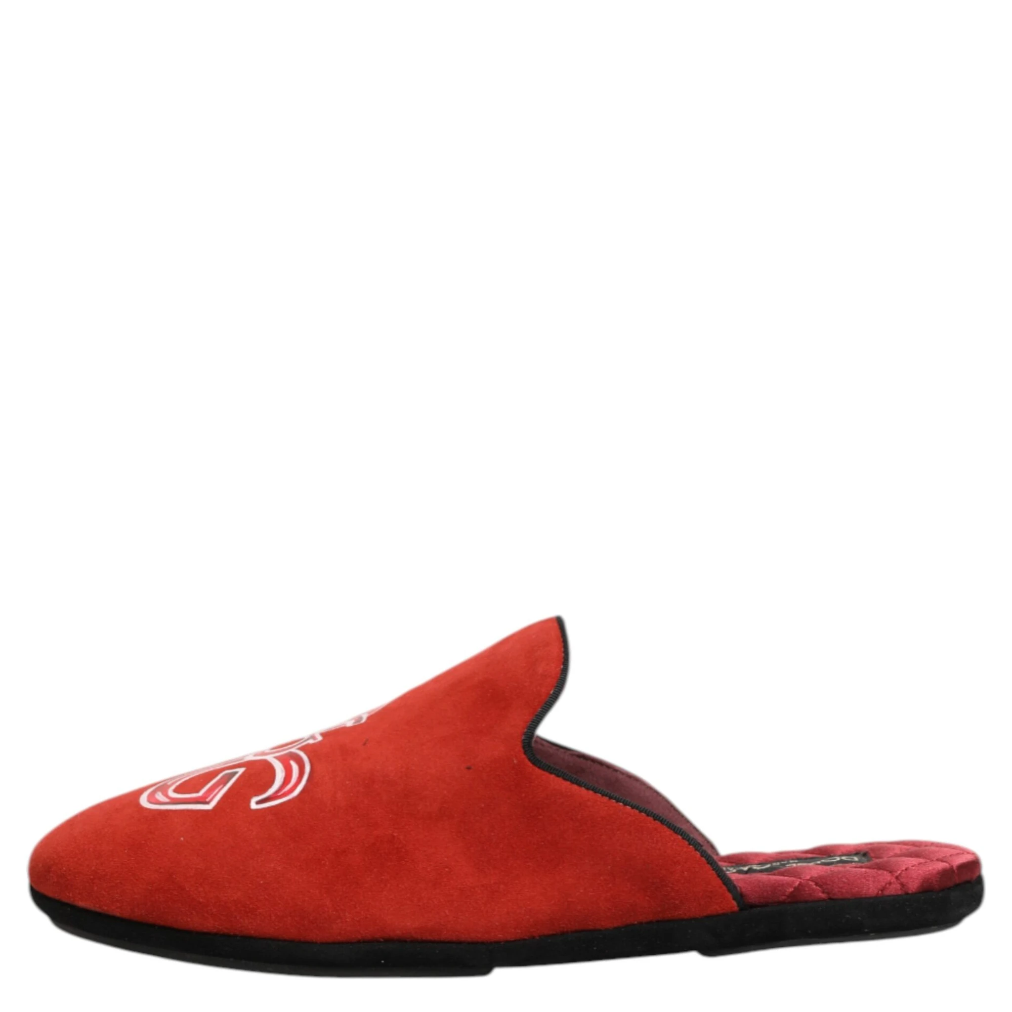Red Suede DG King Men House Slippers Shoes