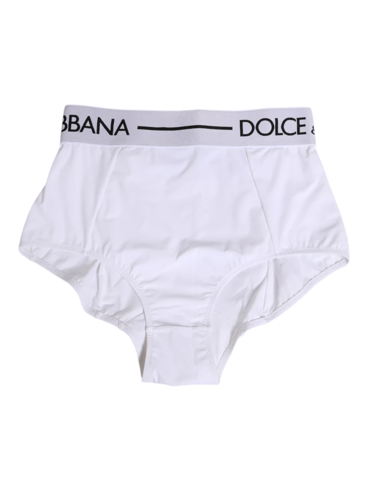 White Nylon Logo Waistband Coulotte Underwear alternative