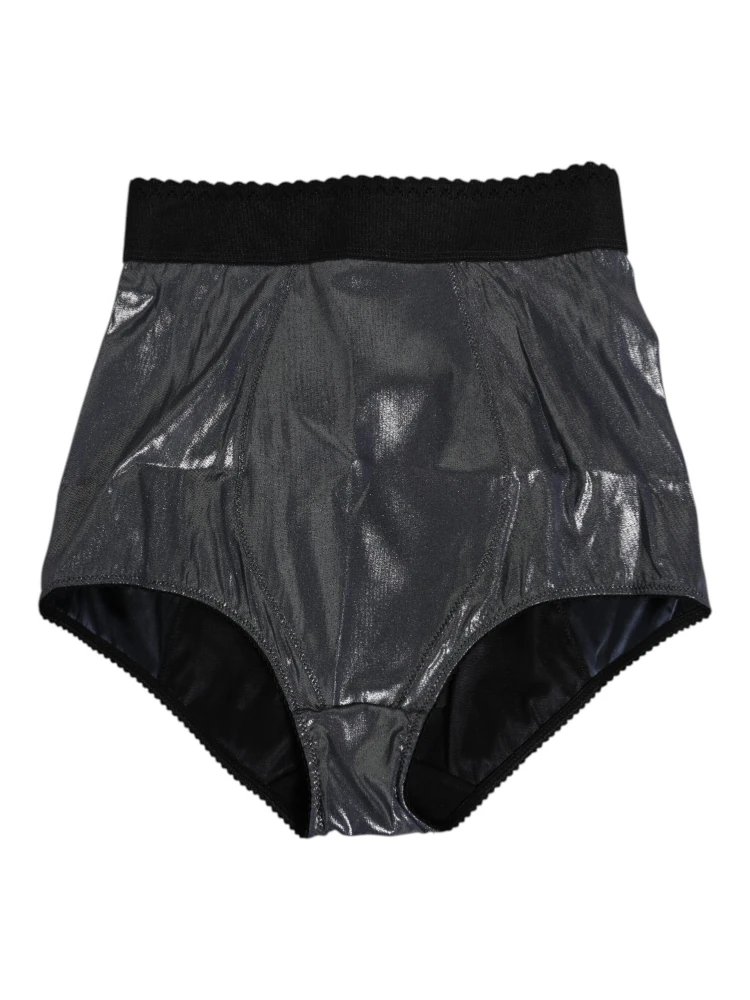 Gray Silk Stretch Slip Girdle Panty Underwear