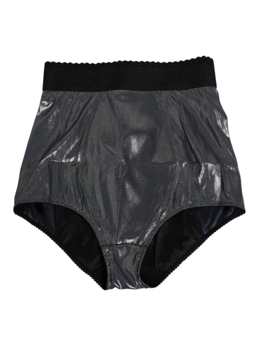 Gray Silk Stretch Slip Girdle Panty Underwear
