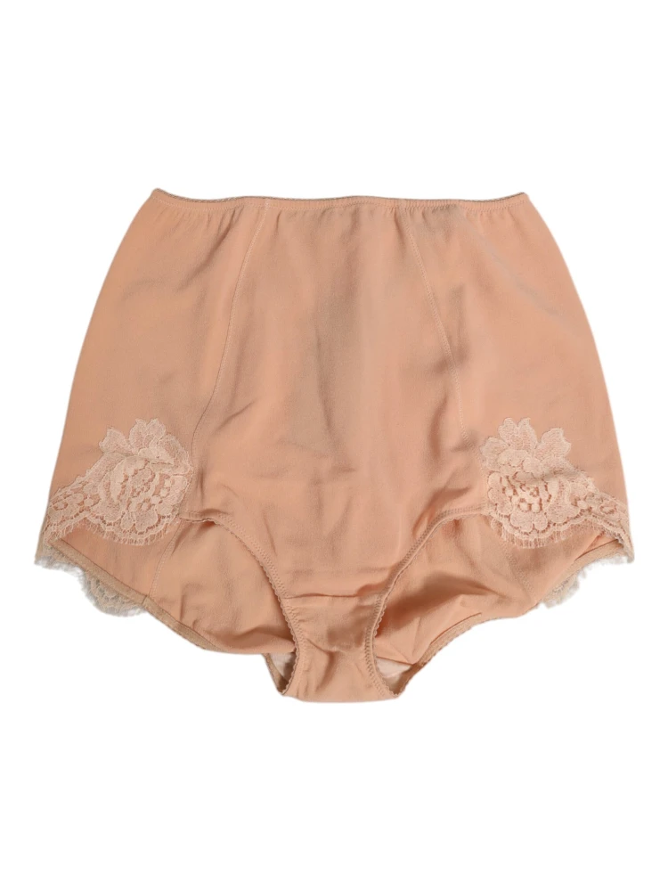 Beige Silk Stretch High Waist Girdle Underwear alternative