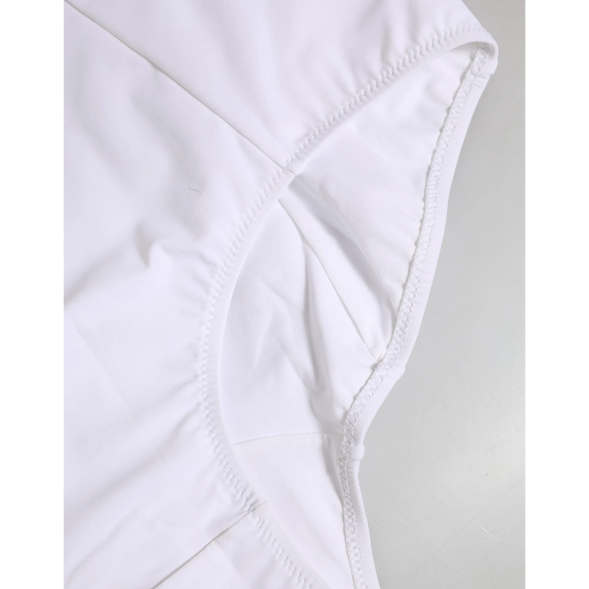 White Nylon Logo Waistband Coulotte Underwear