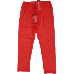 Red Logo Lace Tight Midi Trousers Underwear