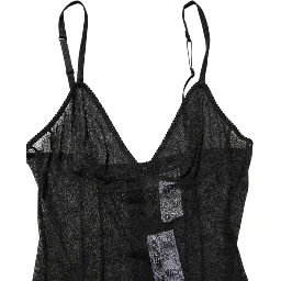 Black Nylon Stretch Bodysuit Lingerie Underwear