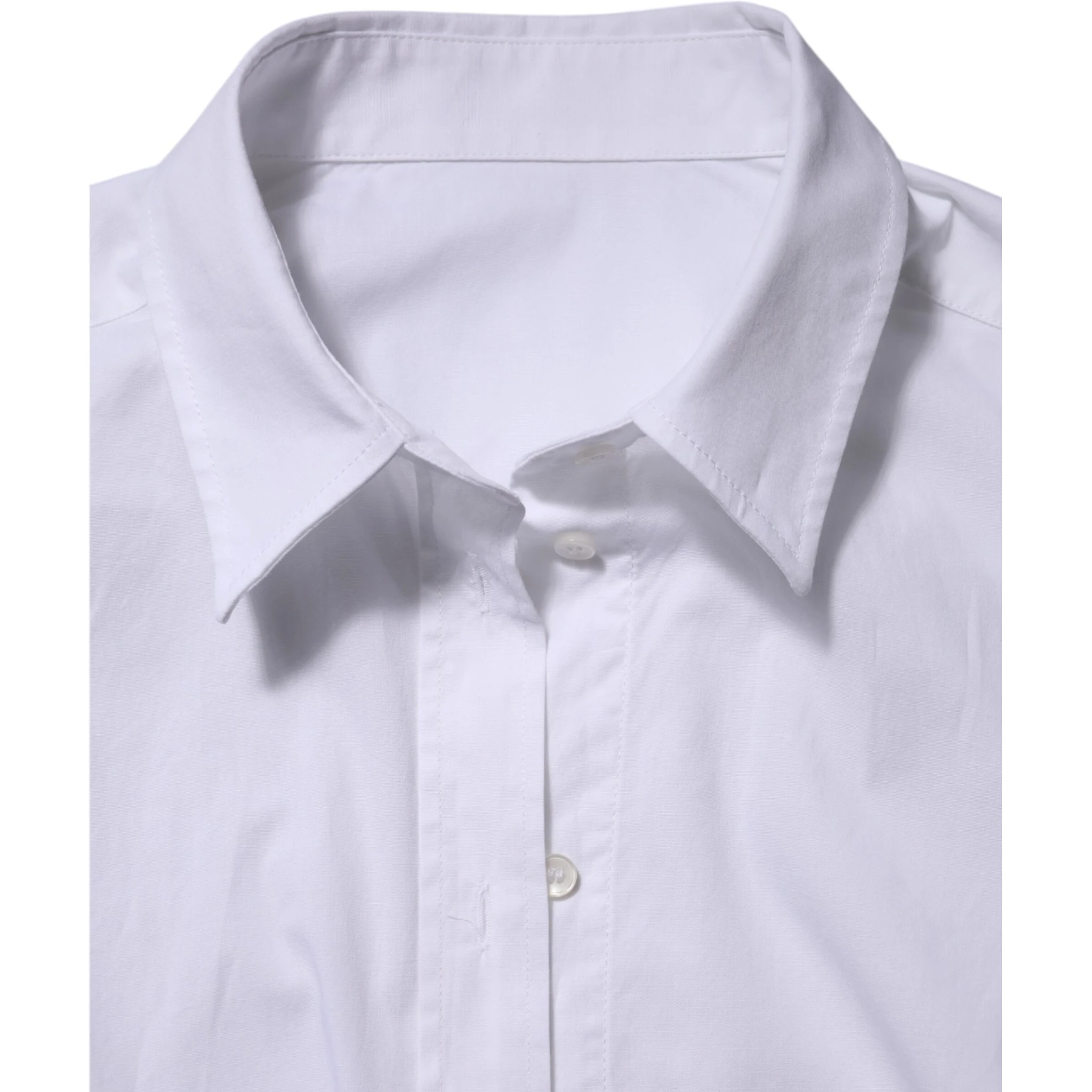 White Cotton Collared Dress Formal Shirt Top