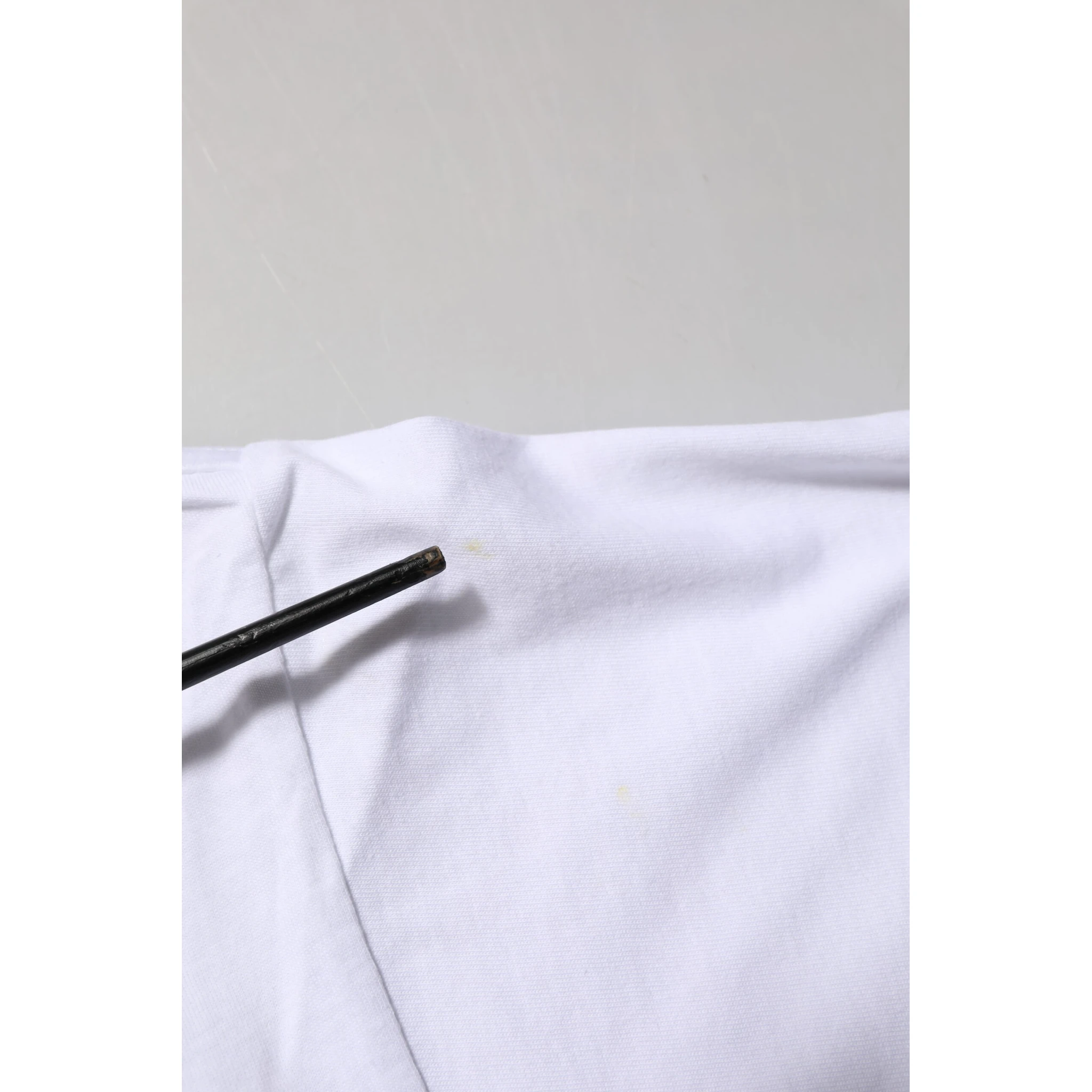 White Graphic Print Cotton CrewNeck T-shirt