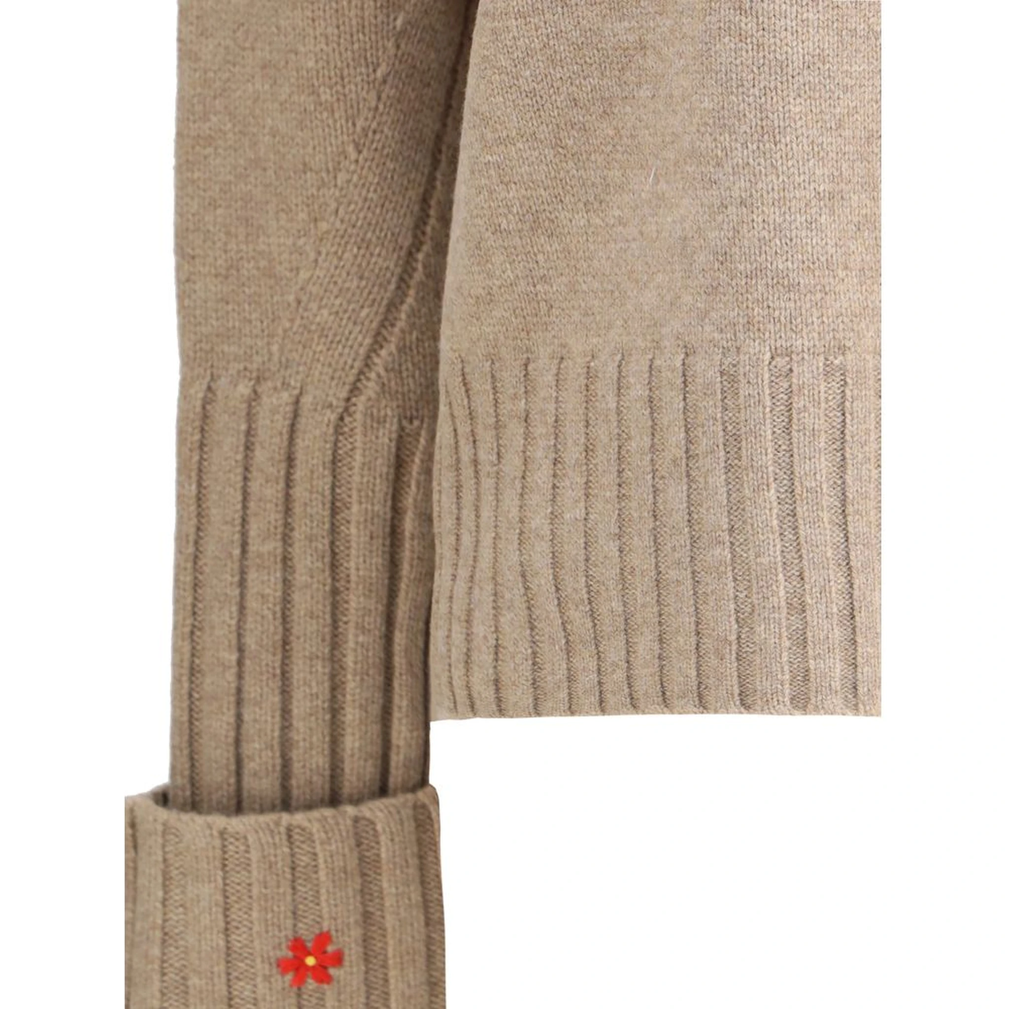 Beige Merino Wool Sweatshirt