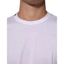 White Goodluck 2021 Cotton Crew Neck  T-shirt