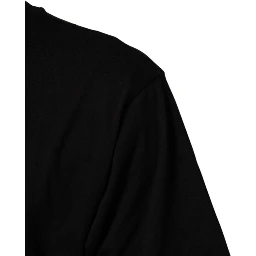Black Logo Print Cotton Crew Neck  T-shirt