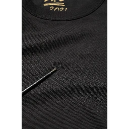 Black Goodluck 2021 Cotton Crew Neck T-shirt