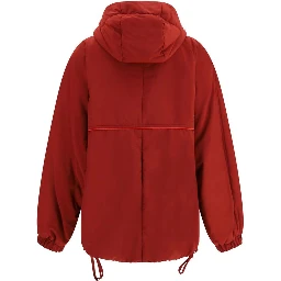 Red Polyamide Shell Jacket