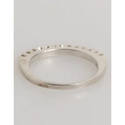 Sterling Silver 925 Band Pave CZ Crystal Eternity Ring