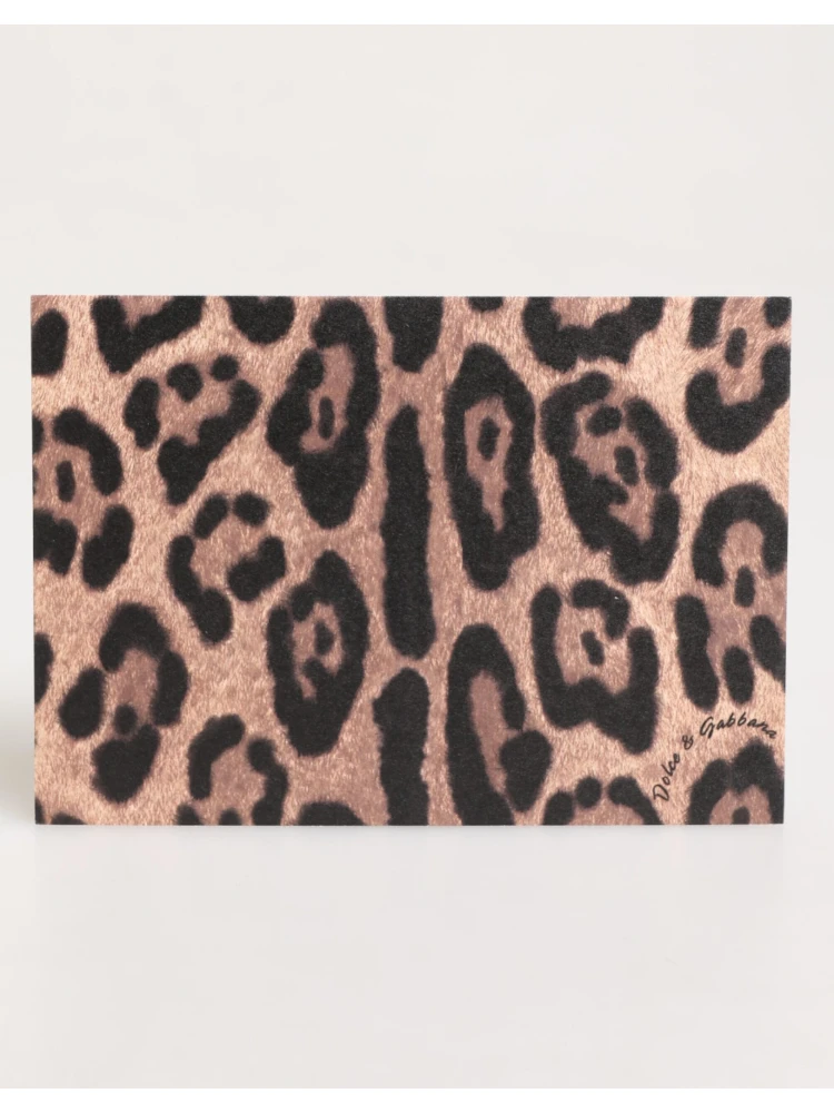 Multicolor Leopard Print Envelope Paper Post Card Holder