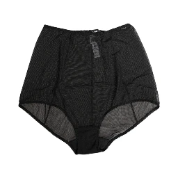 Black High Waist Mesh Sheer Shapewear Underwear