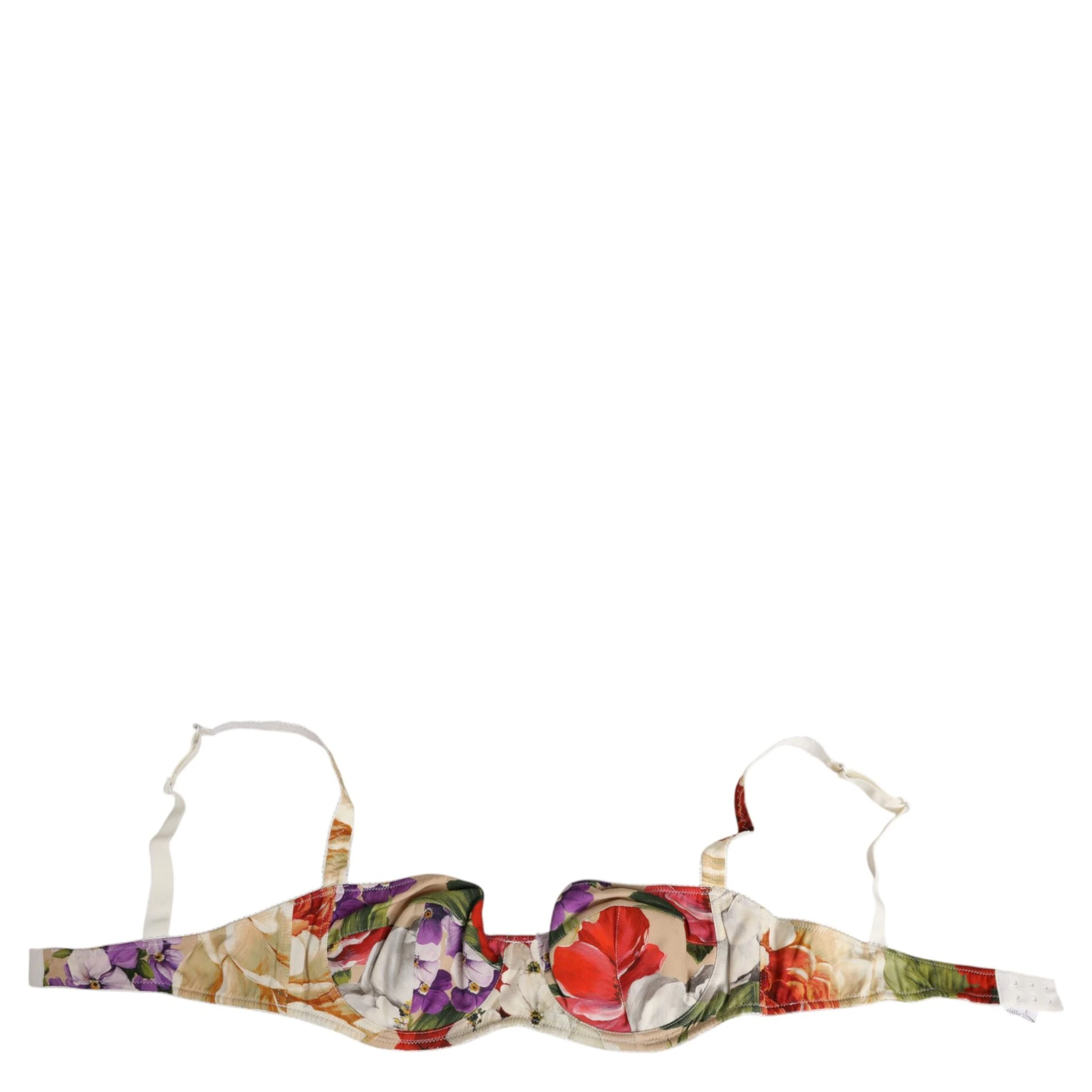 Floral Print Semi Padded Balconette Bra Underwear