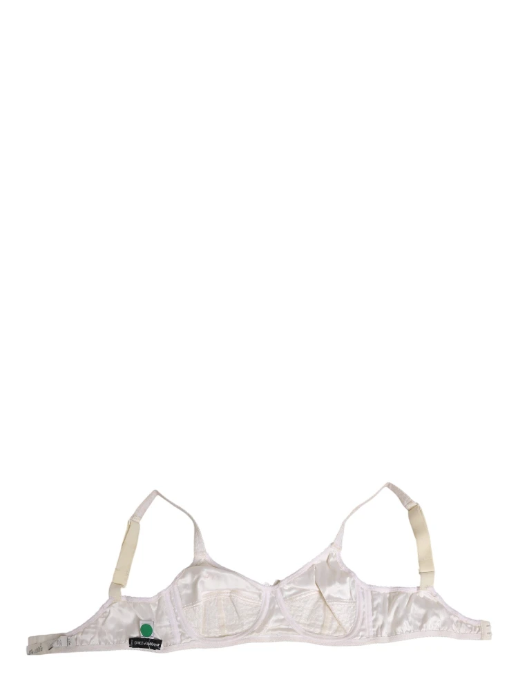 White Silk Satin Soft Cup Lingerie Bra Underwear