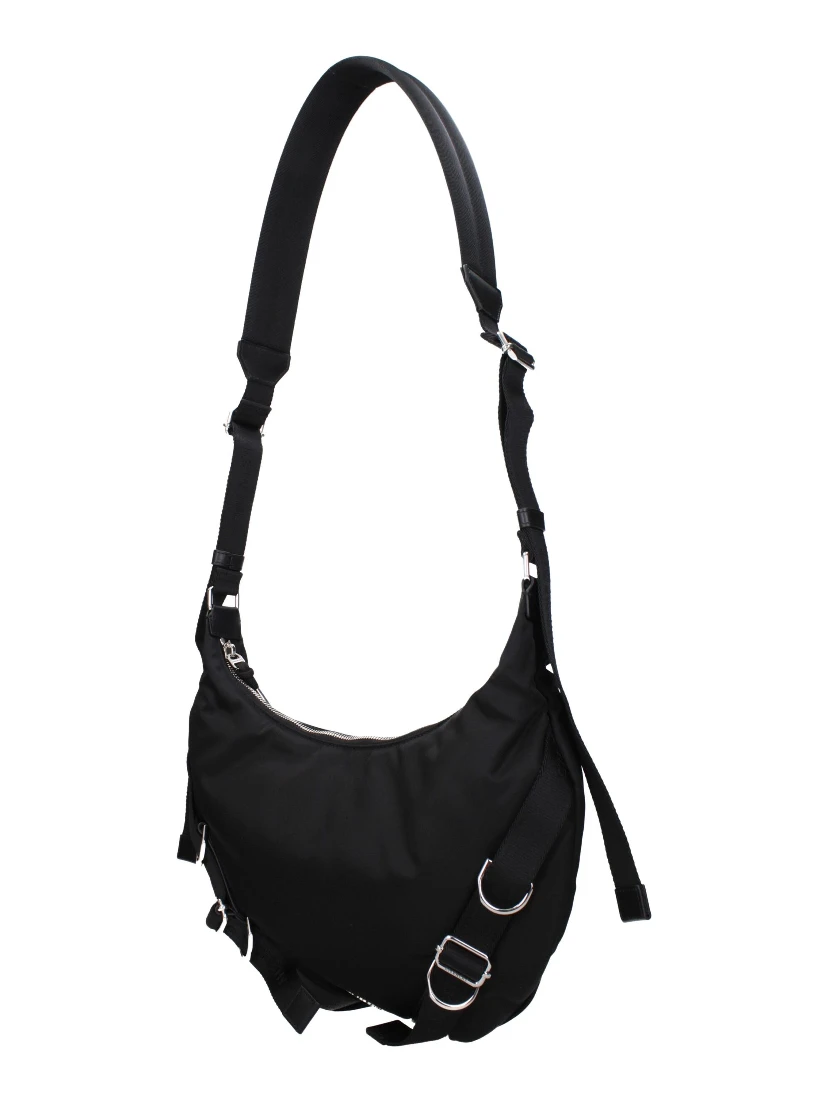 Black Nylon Crossbody Bag